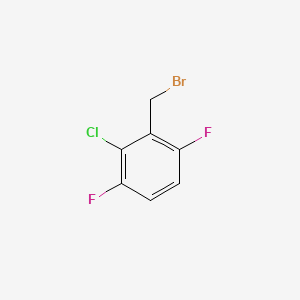Chemical structure of 2-Chloro-3,6-Difluorobenzyl bromide