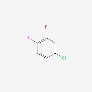 Chemical structure of 4-Chloro-2-fluoro-1-iodobenzene