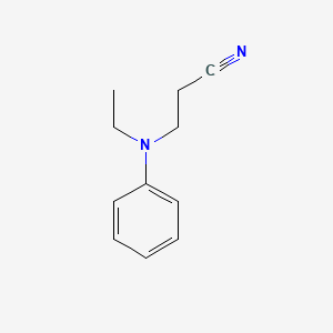 Chemical structure of N-(2-Cyanoethyl)-N-ethylaniline