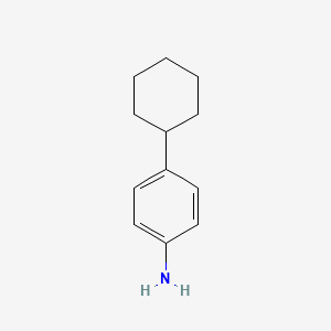 Chemical structure of 4-Cyclohexylaniline