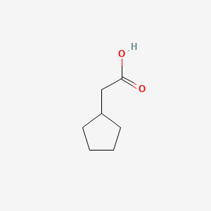Chemical structure of Cyclopentylacetic acid
