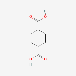 Chemical structure of 1,4-Cyclohexanedicarboxylic acid