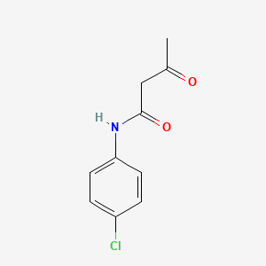 Chemical structure of p-Chloroacetoacetanilide