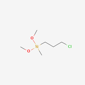 Chemical structure of 3-Chloropropyldimethoxymethylsilane