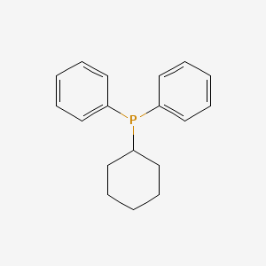 Chemical structure of Cyclohexyldiphenylphosphine