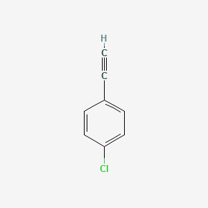 Chemical structure of 1-Chloro-4-ethynylbenzene