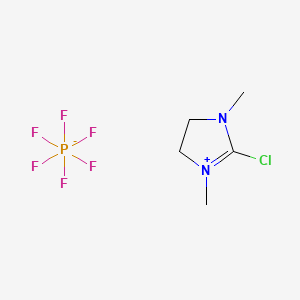 Chemical structure of 2-Chloro-1,3-dimethylimidazolidinium hexafluorophosphate