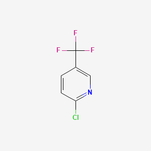 Chemical structure of 2-Chloro-5-(trifluoromethyl)pyridine