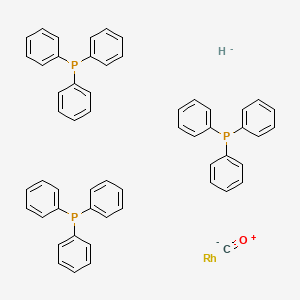 Chemical structure of Carbonyltris(triphenylphosphine)rhodium(I)hydride