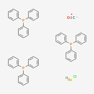 Chemical structure of Carbonylchlorohydridotris(triphenylphosphine)ruthenium(II)