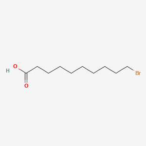 Chemical structure of 10-Bromodecanoic acid