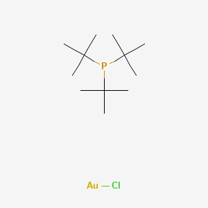 Chemical structure of Chloro(tri-tert-butylphosphine)gold(I)