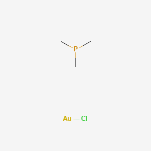 Chemical structure of Chloro(trimethylphosphine)gold(I)