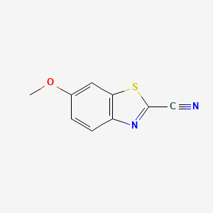 Chemical structure of 2-Cyano-6-methoxybenzothiazole