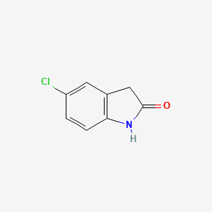 Chemical structure of 5-Chlorooxindole
