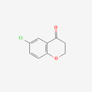 Chemical structure of 6-Chloro-4-chromanone