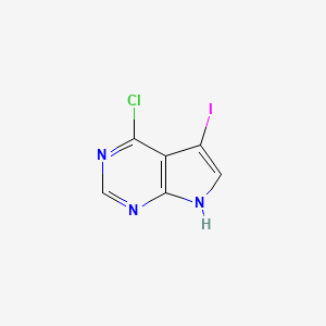Chemical structure of 6-Chloro-7-iodo-7-deazapurine