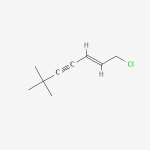 Chemical structure of 1-Chloro-6,6-dimethyl-2-hepten-4-yne