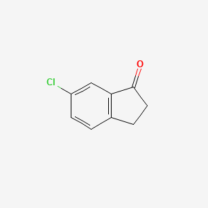 Chemical structure of 6-Chloro-1-indanone