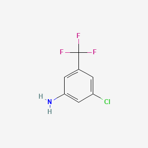Chemical structure of 3-Chloro-5-(trifluoromethyl)aniline
