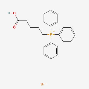 Chemical structure of (4-Carboxybutyl)triphenylphosphonium bromide