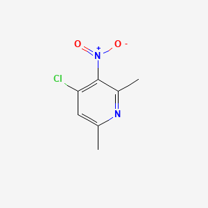 Chemical structure of 4-Chloro-2,6-dimethyl-3-nitropyridine