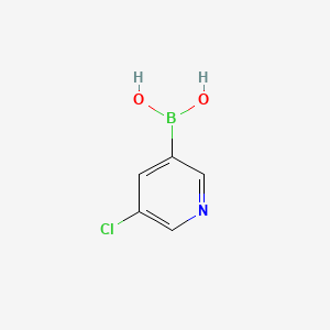 Chemical structure of 5-Chloropyridine-3-boronic acid