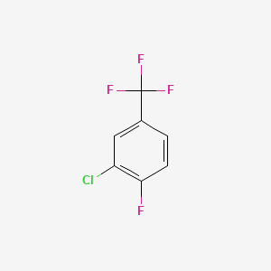 Chemical structure of 3-Chloro-4-fluorobenzotrifluoride