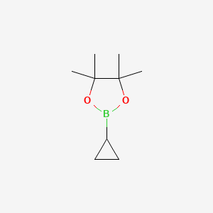 Chemical structure of Cyclopropylboronic acid pinacol ester