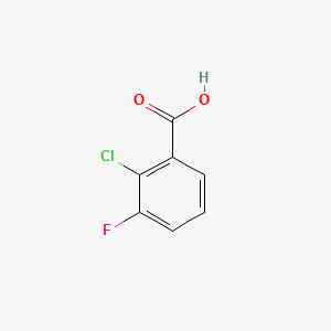 Chemical structure of 2-Chloro-3-fluorobenzoic acid