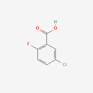Chemical structure of 5-Chloro-2-fluorobenzoic Acid