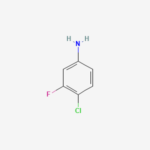 Chemical structure of 4-Chloro-3-fluoroaniline