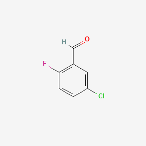 Chemical structure of 5-Chloro-2-fluorobenzaldehyde