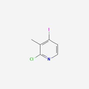 Chemical structure of 2-Chloro-4-iodo-3-methylpyridine