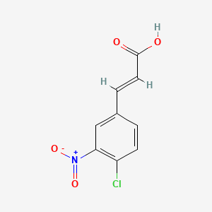 Chemical structure of 4-Chloro-3-nitrocinnamic acid