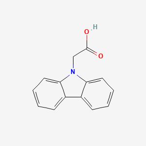 Chemical structure of 9-Carbazoleacetic acid