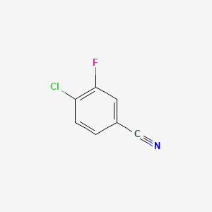 Chemical structure of 4-Chloro-3-fluorobenzonitrile
