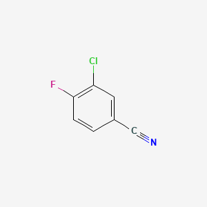 Chemical structure of 3-Chloro-4-fluorobenzonitrile