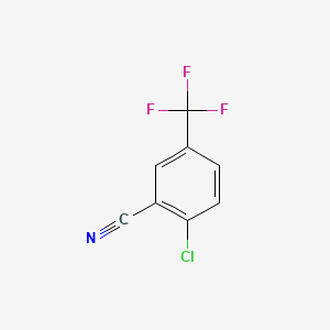 Chemical structure of 2-Chloro-5-(trifluoromethyl)benzonitrile