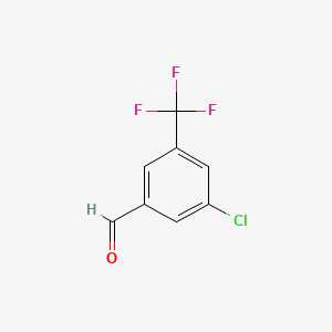 Chemical structure of 3-Chloro-5-(trifluoromethyl)benzaldehyde