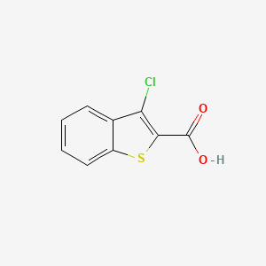 Chemical structure of 3-Chlorobenzo[b]thiophene-2-carboxylic acid