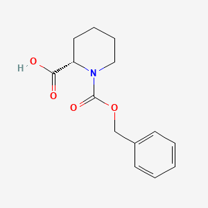 Chemical structure of (S)-1-N-Cbz-Pipecolinic acid
