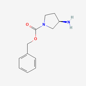 Chemical structure of (R)-(-)-1-Cbz-3-aminopyrrolidine