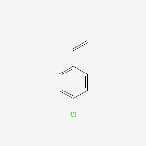 Chemical structure of 4-Chlorostyrene