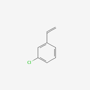 Chemical structure of 3-Chlorostyrene