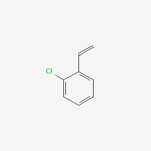 Chemical structure of 2-Chlorostyrene
