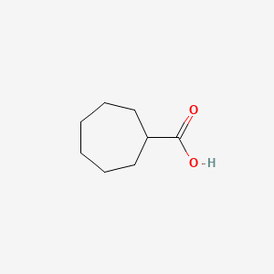 Chemical structure of Cycloheptanecarboxylic acid