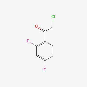 Chemical structure of 2-Chloro-2',4'-difluoroacetophenone