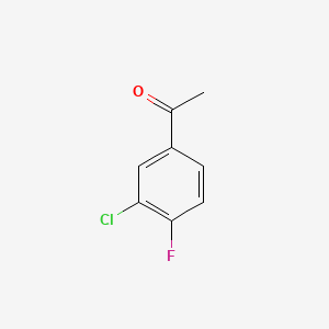 Chemical structure of 3'-Chloro-4'-fluoroacetophenone