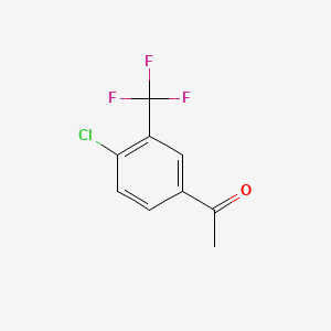 Chemical structure of 4'-Chloro-3'-(trifluoromethyl)acetophenone